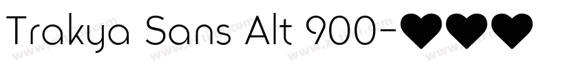 Trakya Sans Alt 900字体转换